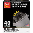 Do it Best 33 Gal. Extra Large Black Trash Bag (40-Count) Image 1