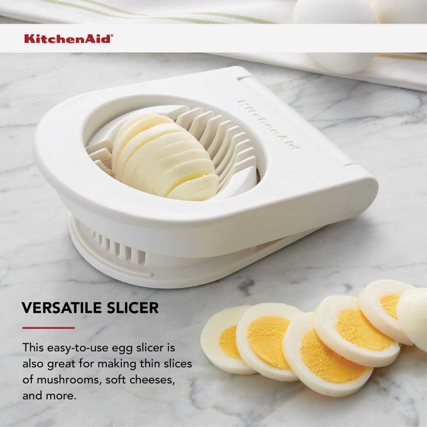 KitchenAid Classic White Egg Slicer Image 3