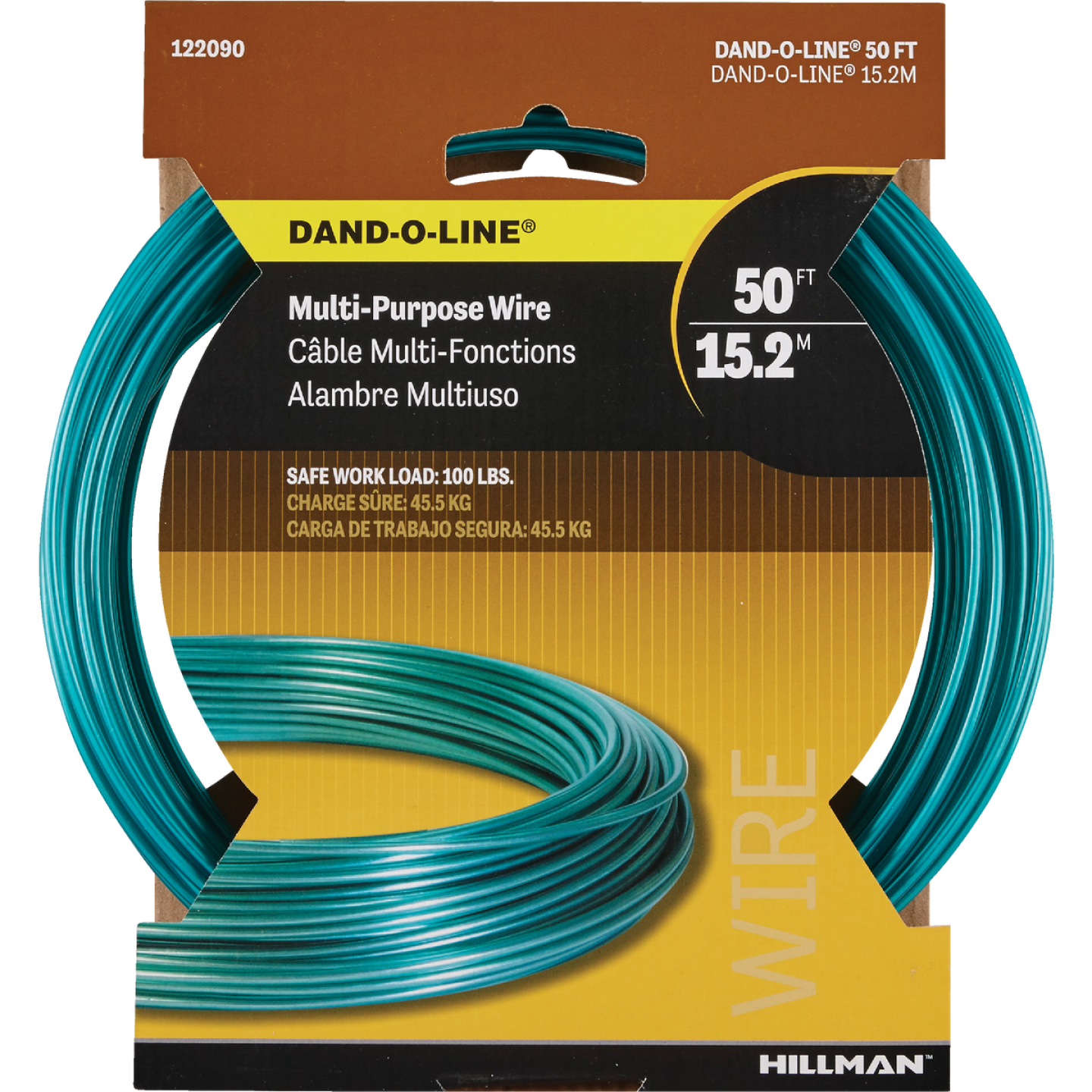 HILLMAN Dand-O-Line 50 Ft. Weatherproof Steel Clothesline Image 1