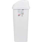 Sterilite 13 Gal. White Swing Top Wastebasket Image 4