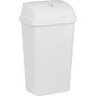 Sterilite 13 Gal. White Swing Top Wastebasket Image 5