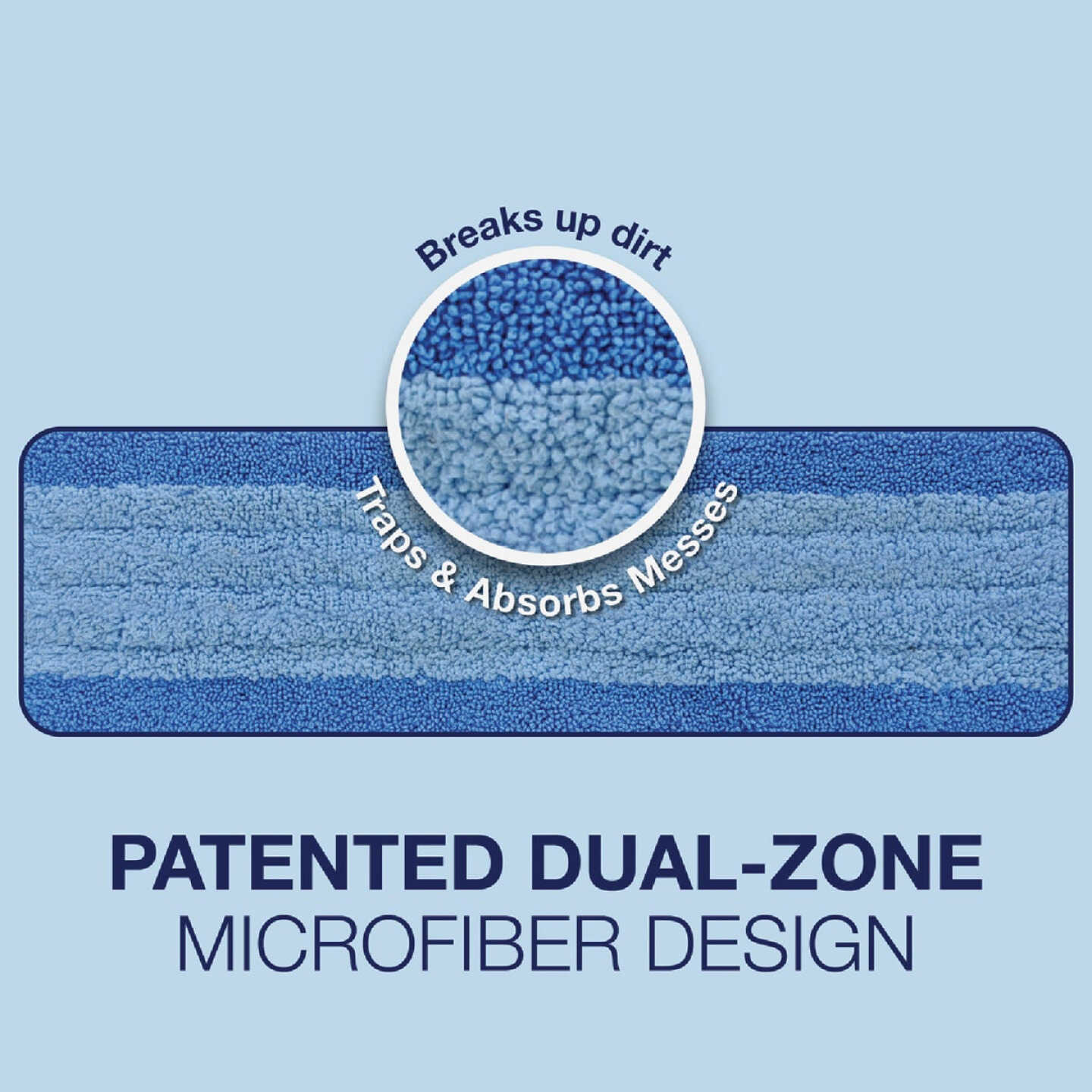 Bona 4 In. W. x 15 In. L. Microfiber Cleaning Pad Mop Refill Image 4