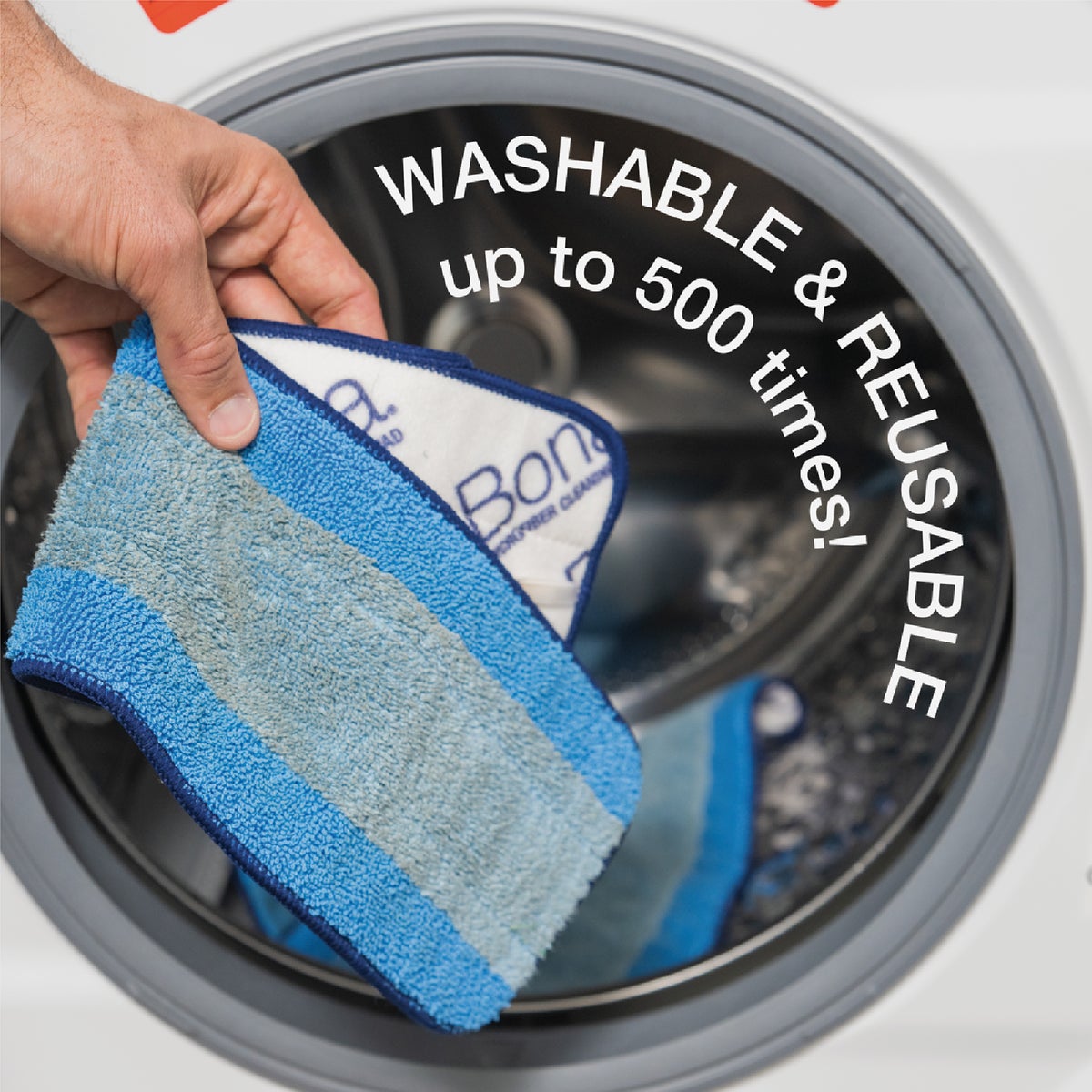 Bona 4 In. W. x 15 In. L. Microfiber Cleaning Pad Mop Refill Image 6