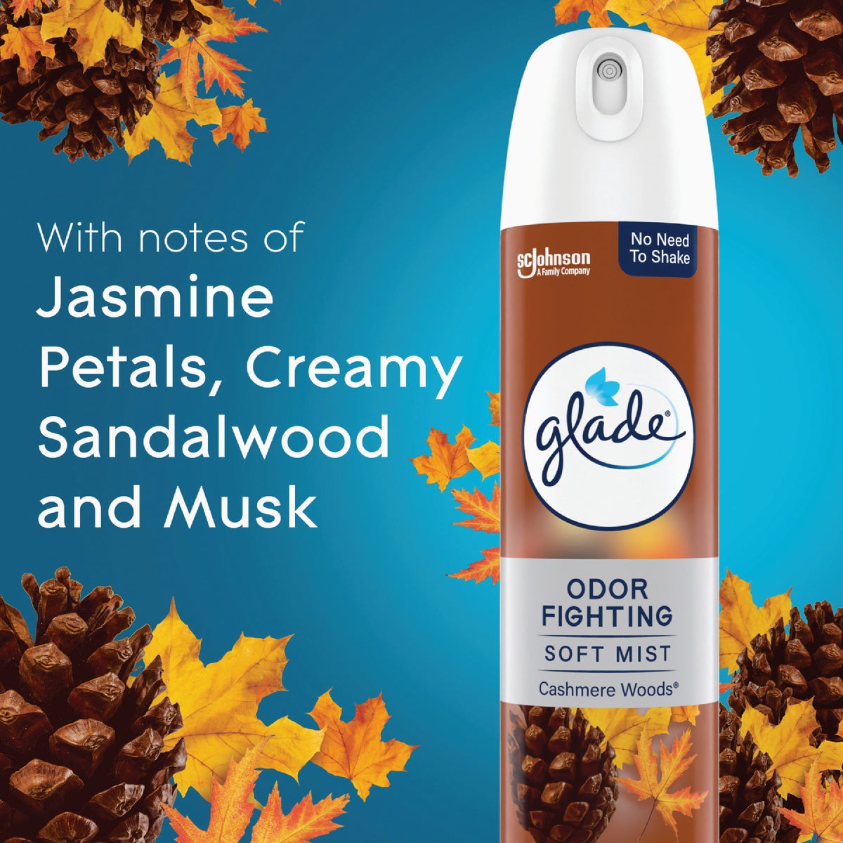 Glade 2X Fragrance 8 Oz. Cashmere Woods Spray Air Freshener Image 5