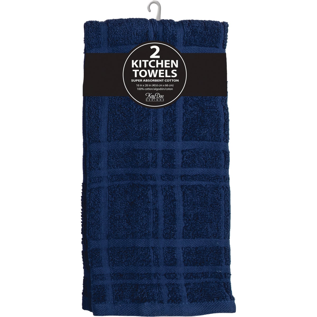  Kay Dee Designs Indigo Solid Terry Kitchen Towel (2-Pack) Image 2