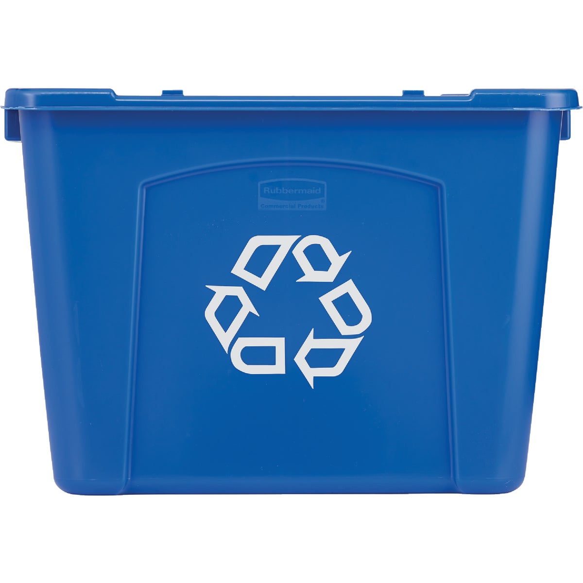 Rubbermaid Commercial 14 Gal. Blue Recycling Box Image 2