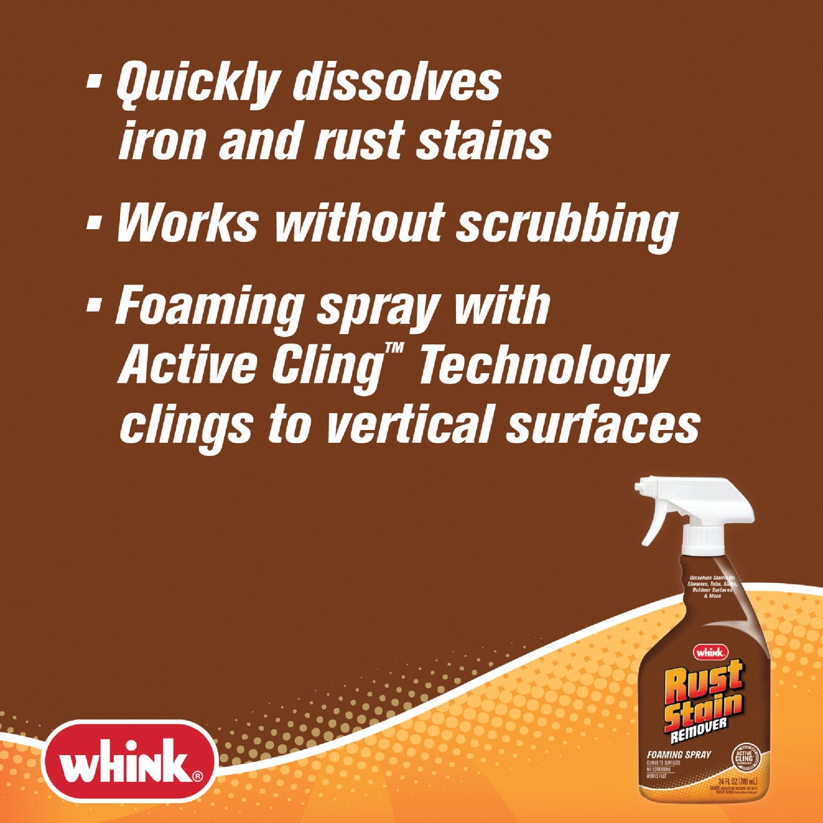 Whink 24 Oz. Rust Stain Remover Foaming Spray Image 3