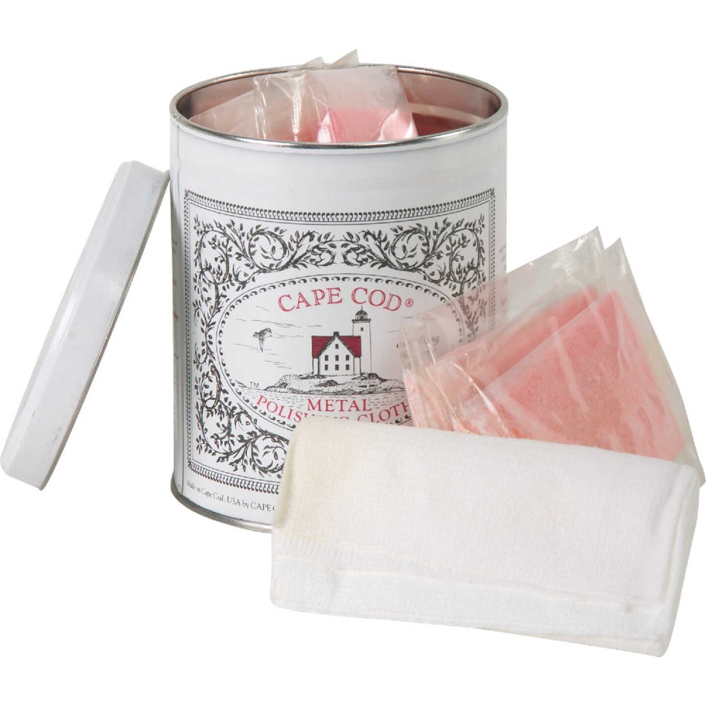 Cape Cod Pre-Moistened Metal Polishing Cloth in Tin (12 Count) Image 1