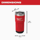 Milwaukee PACKOUT 20 Oz. Red Insulated Tumbler Image 5