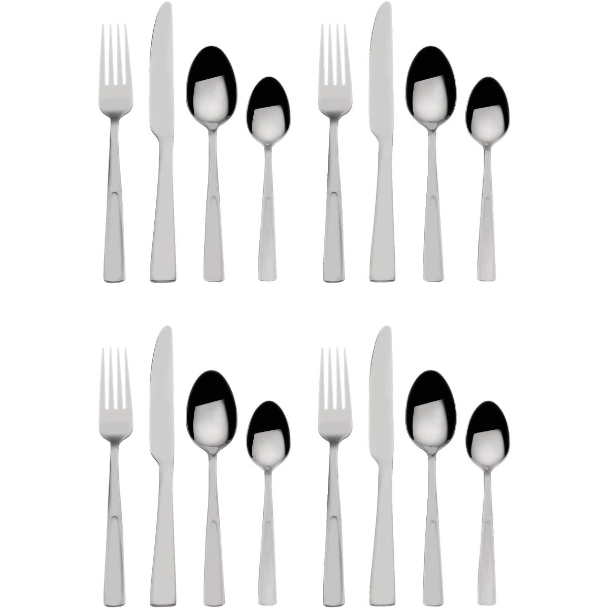 Pfaltzgraff Danford Stainless Steel Flatware Set (16-Piece)