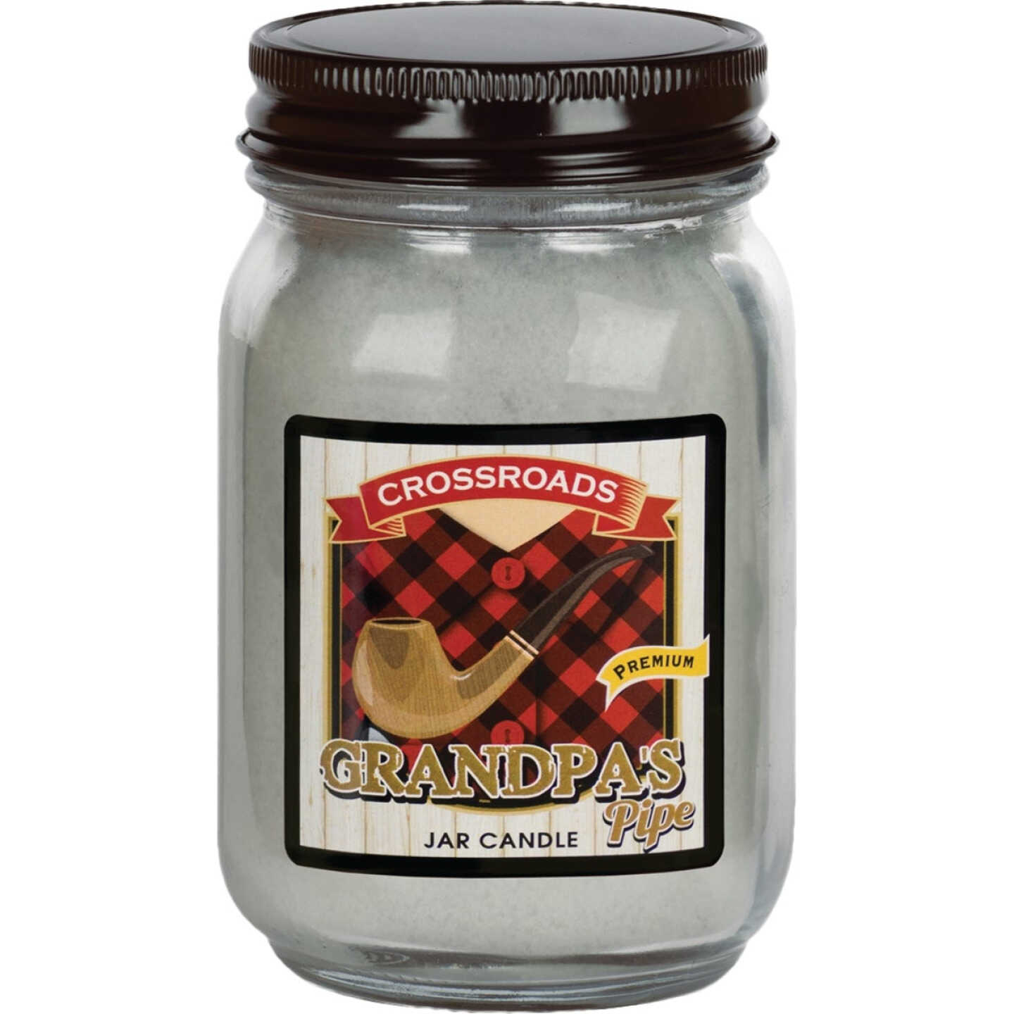 Crossroads Original Designs 12 Oz. Jar Candle, Grandpa's Pipe Image 1