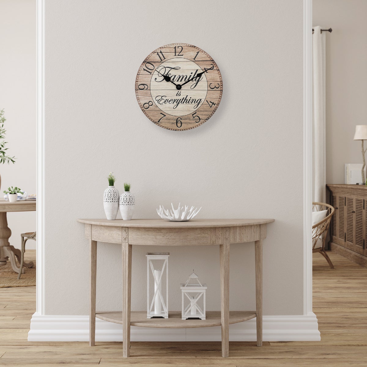 Westclox 11 In. Family Is Everything Wall Clock Image 3