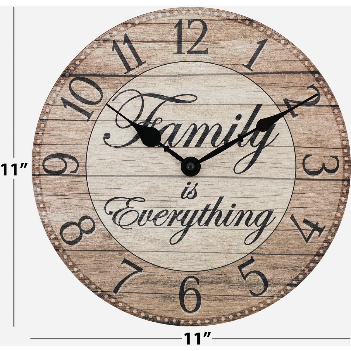Westclox 11 In. Family Is Everything Wall Clock Image 2