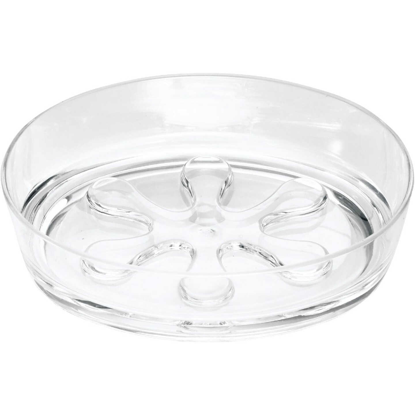 iDesign Eva Clear Acrylic Soap Dish Image 1