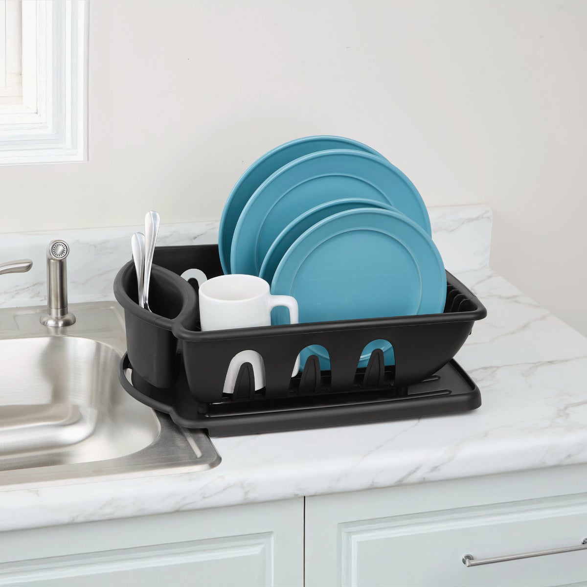 Sterilite Black Dish Sink Set (2-Piece) Image 4