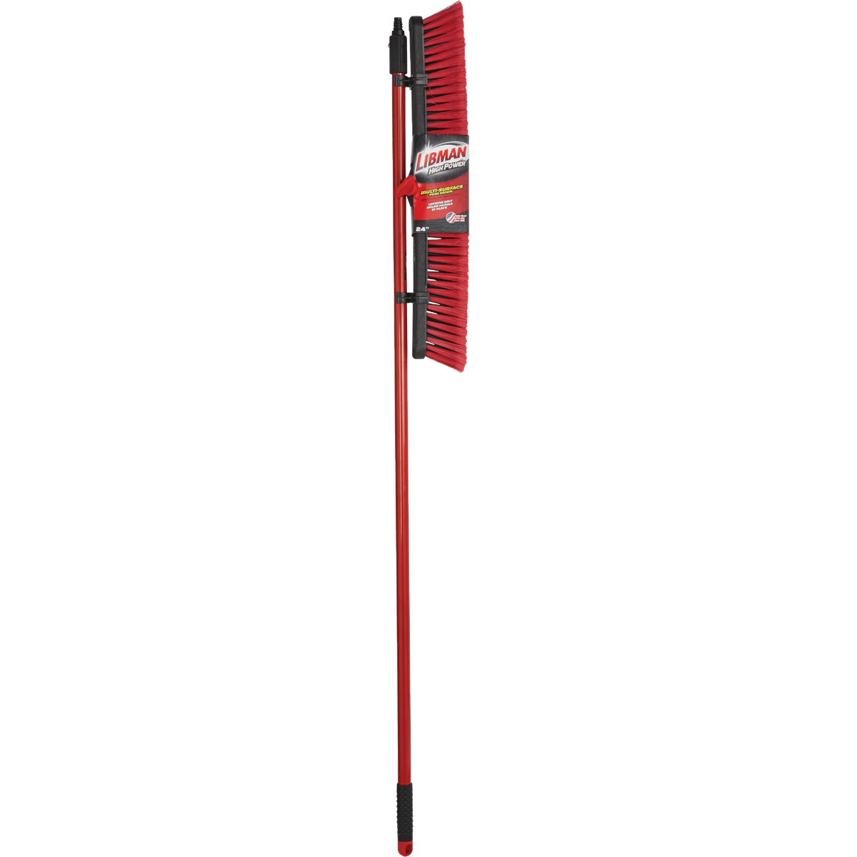 Libman 24 In. W. x 64 In. L. Steel Handle Multi-Surface Medium Sweep Push Broom Image 2