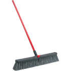 Libman 24 In. x 64 In. Steel Handle Rough Surface Push Broom Image 1