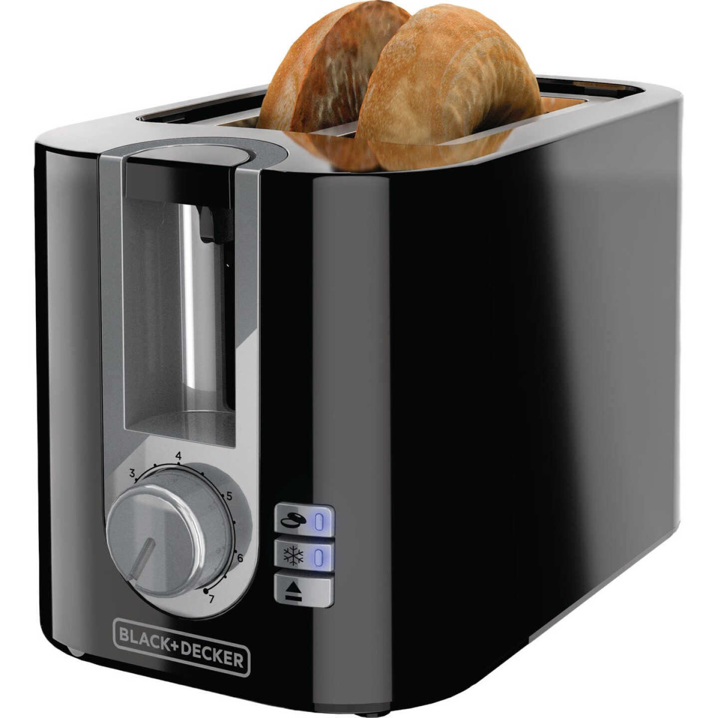 Black & Decker 2-Slice Toaster with Extra Wide Slots, Black Image 2