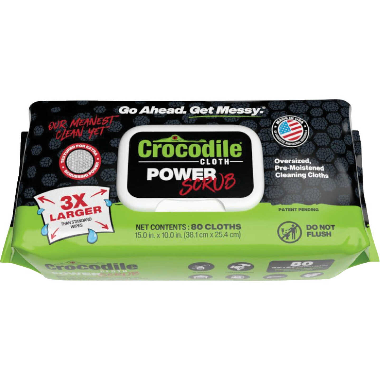 Crocodile Cloth PowerScrub Huge Scrubbing & Cleaning Cloth (80-Count) Image 1