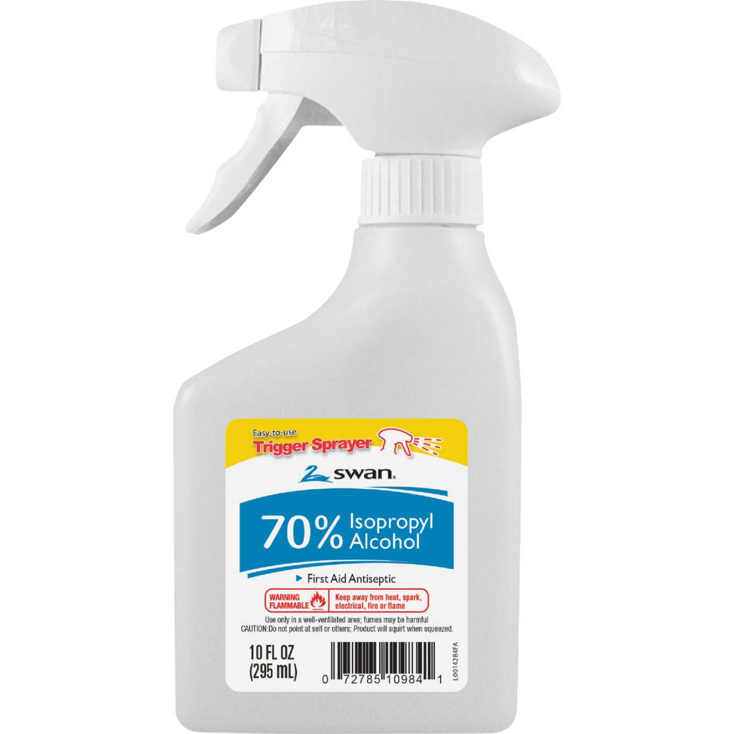 Swan 10 Oz. 70% Isopropyl Rubbing Alcohol Trigger Spray Image 1