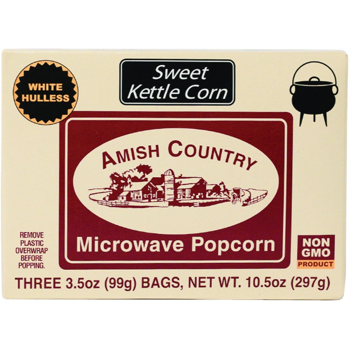 Amish Country Popcorn 3 Pack Sweet Kettle Microwave Popcorn