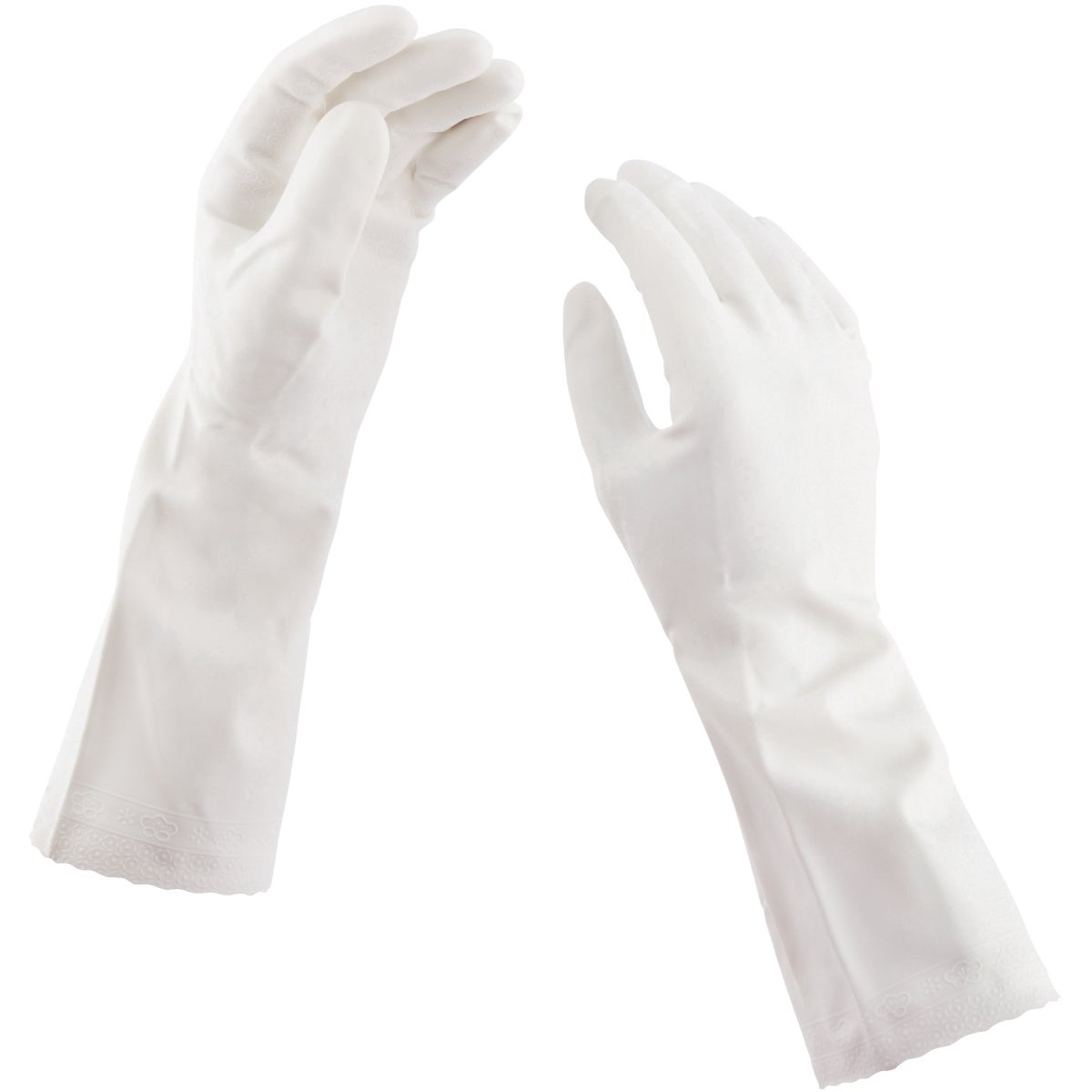 Soft Scrub Medium Premium Comfort Vinyl Rubber Glove Image 2
