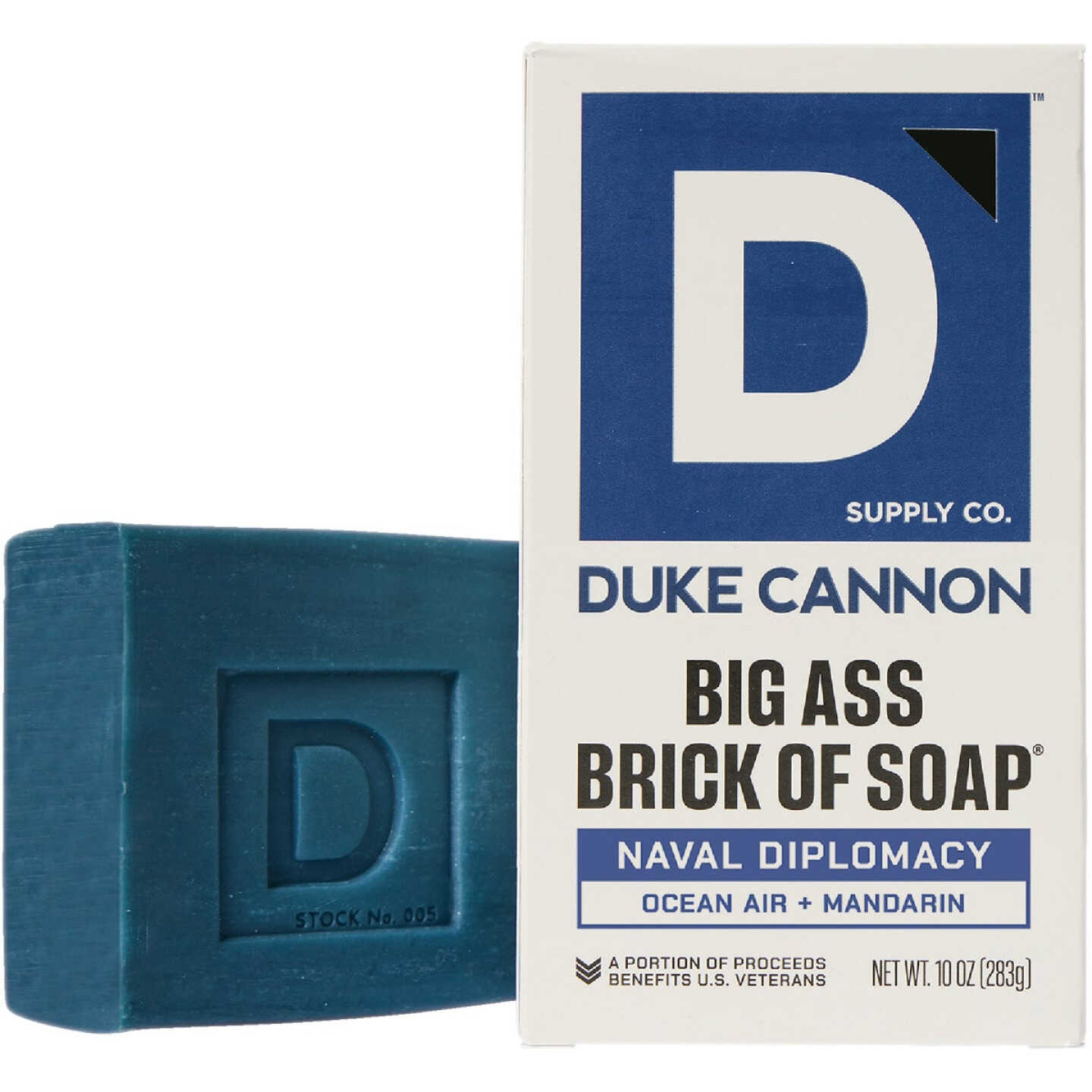 Duke Cannon 10 Oz. Naval Diplomacy Big Ass Brick of Soap Image 1