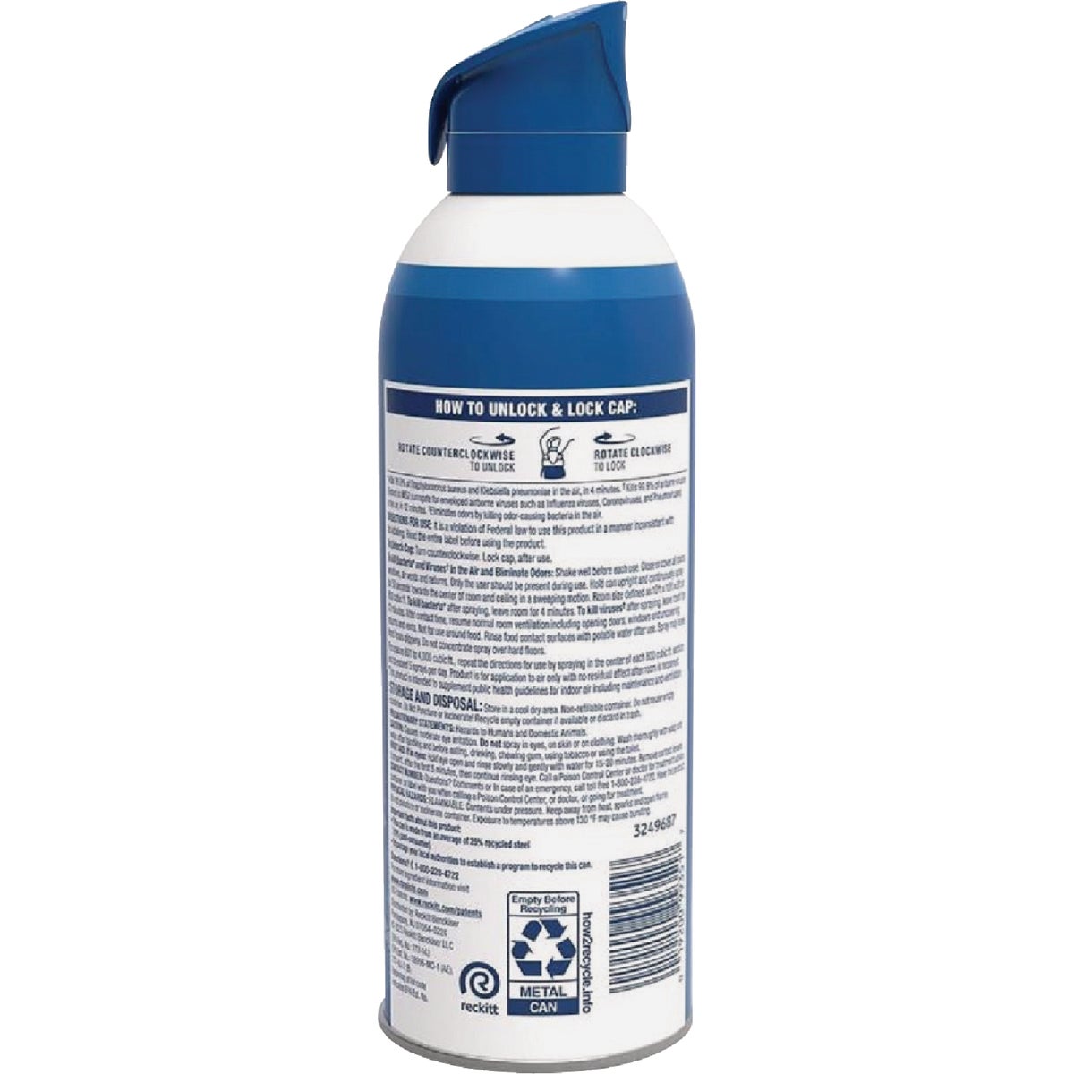 Lysol 10 Oz. White Linen Air Sanitizer Spray Image 6