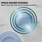 Pyrex Simply Store Tinted Round Storage Set with Blue Plastic Lids (6-Piece) Image 3