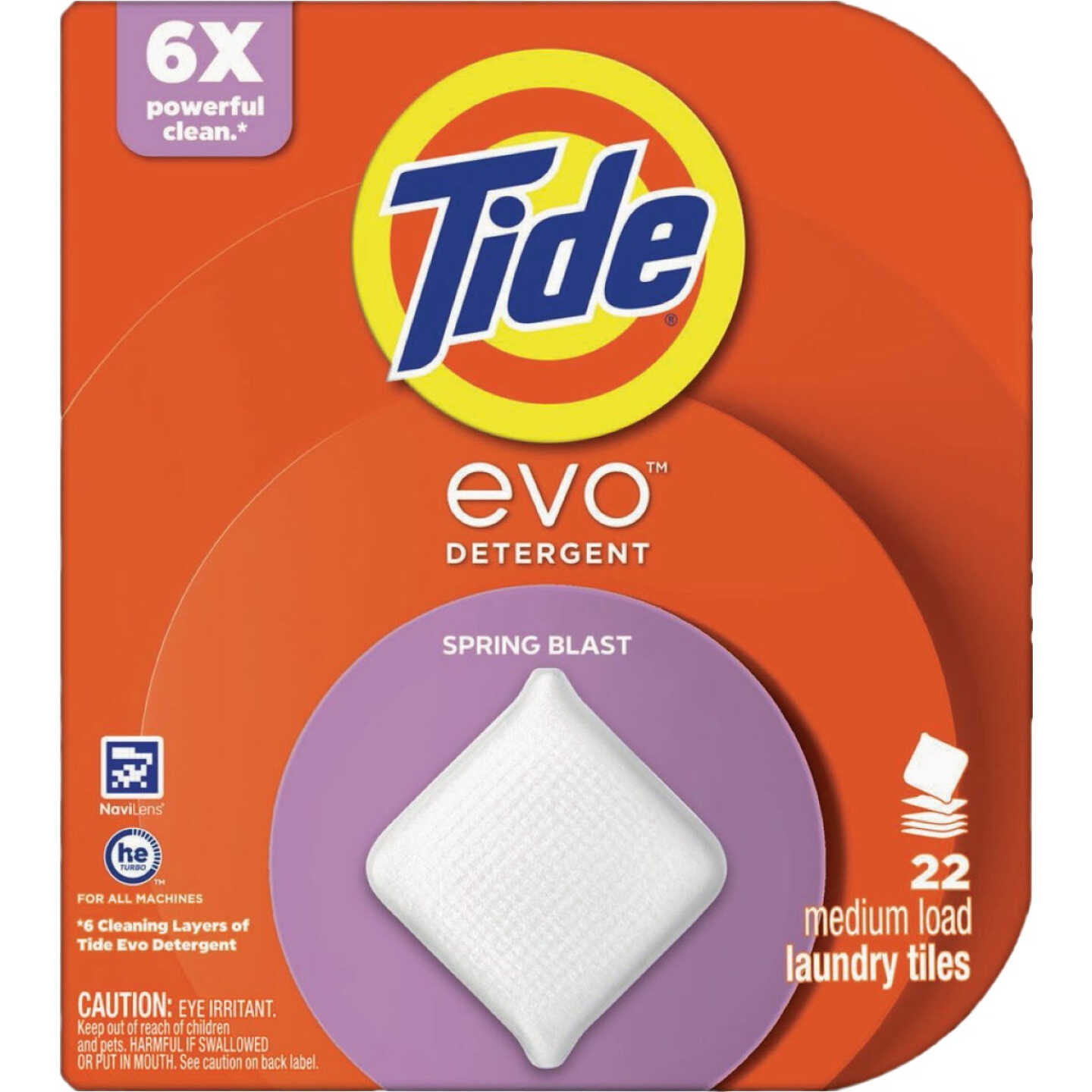 Tide Evo Laundry Detergent Tile, Spring Blast (22-Ct.) Image 1