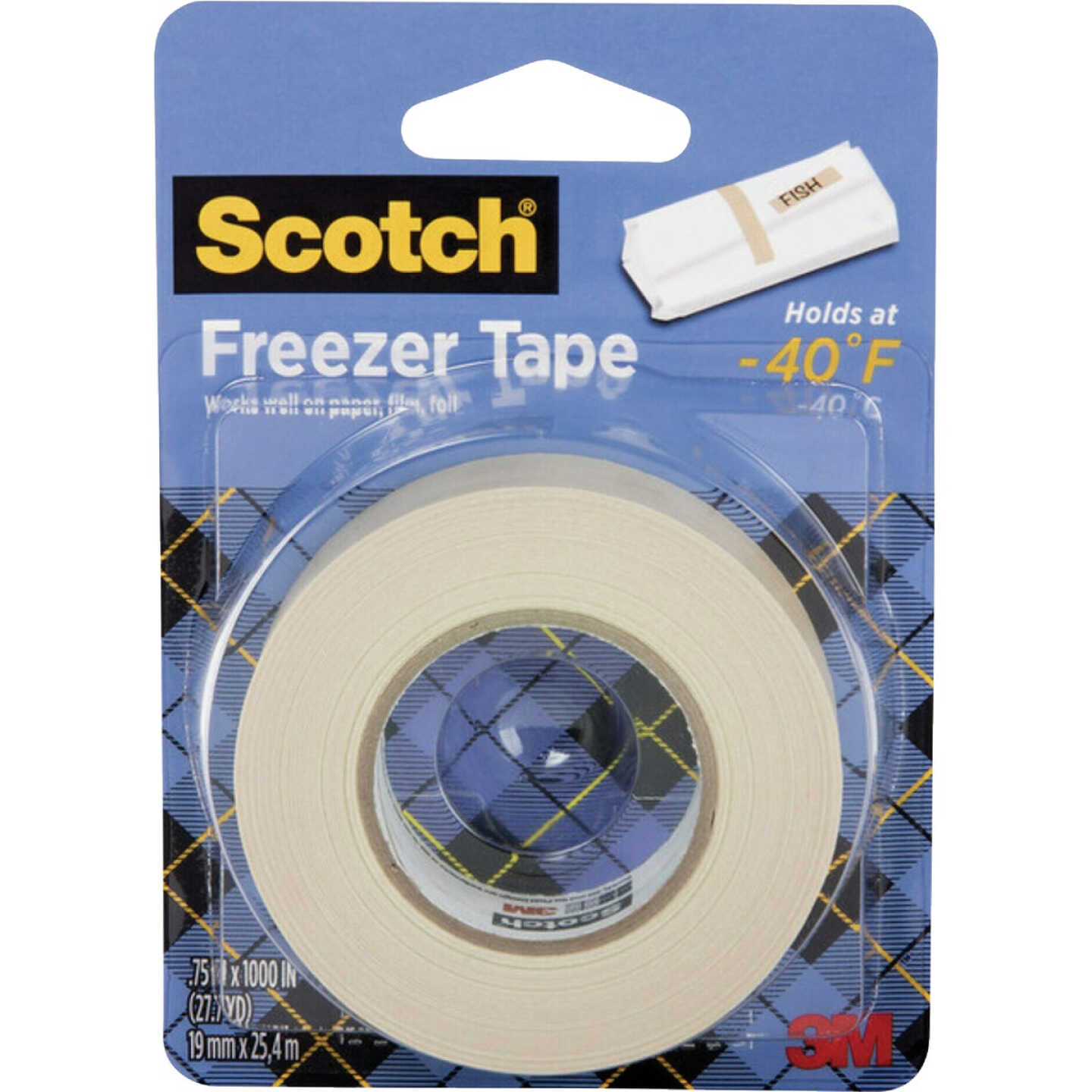 Scotch Freezer Tape, 0.75 In. x 1000 In., 1 Roll/Pack Image 1