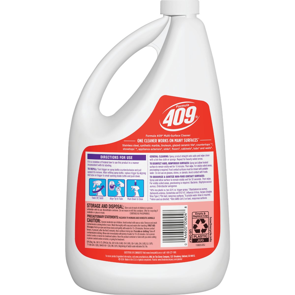 Formula 409 64 Oz. All-Purpose Cleaner & Antibacterial Disinfectant Refill Image 4