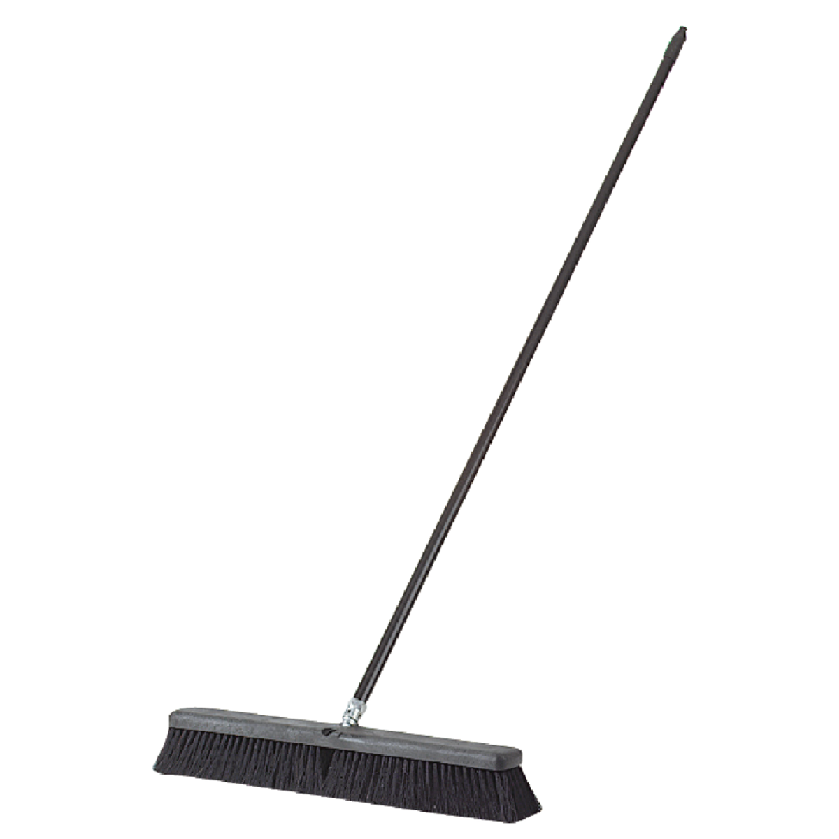Do it Best 24 In. W. x 60 In. L. Metal Handle Black-Fibre Border Push Broom Image 2
