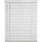 Home Impressions 47 In. x 64 In. x 2 In. White Faux Wood Cordless Blind Image 1