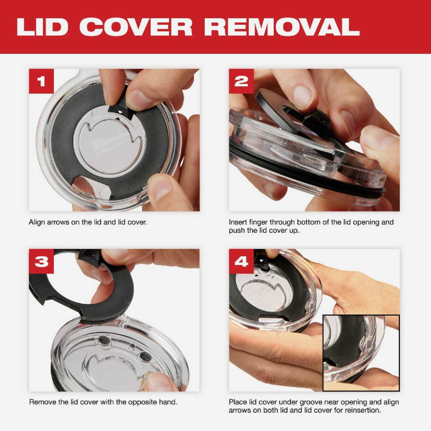 Milwaukee PACKOUT 20 Oz. Black Insulated Tumbler Image 3