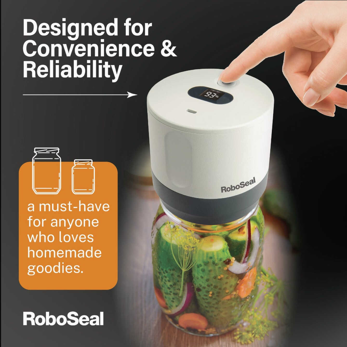 RoboSeal Rechargeable Mason Jar Sealer Image 2