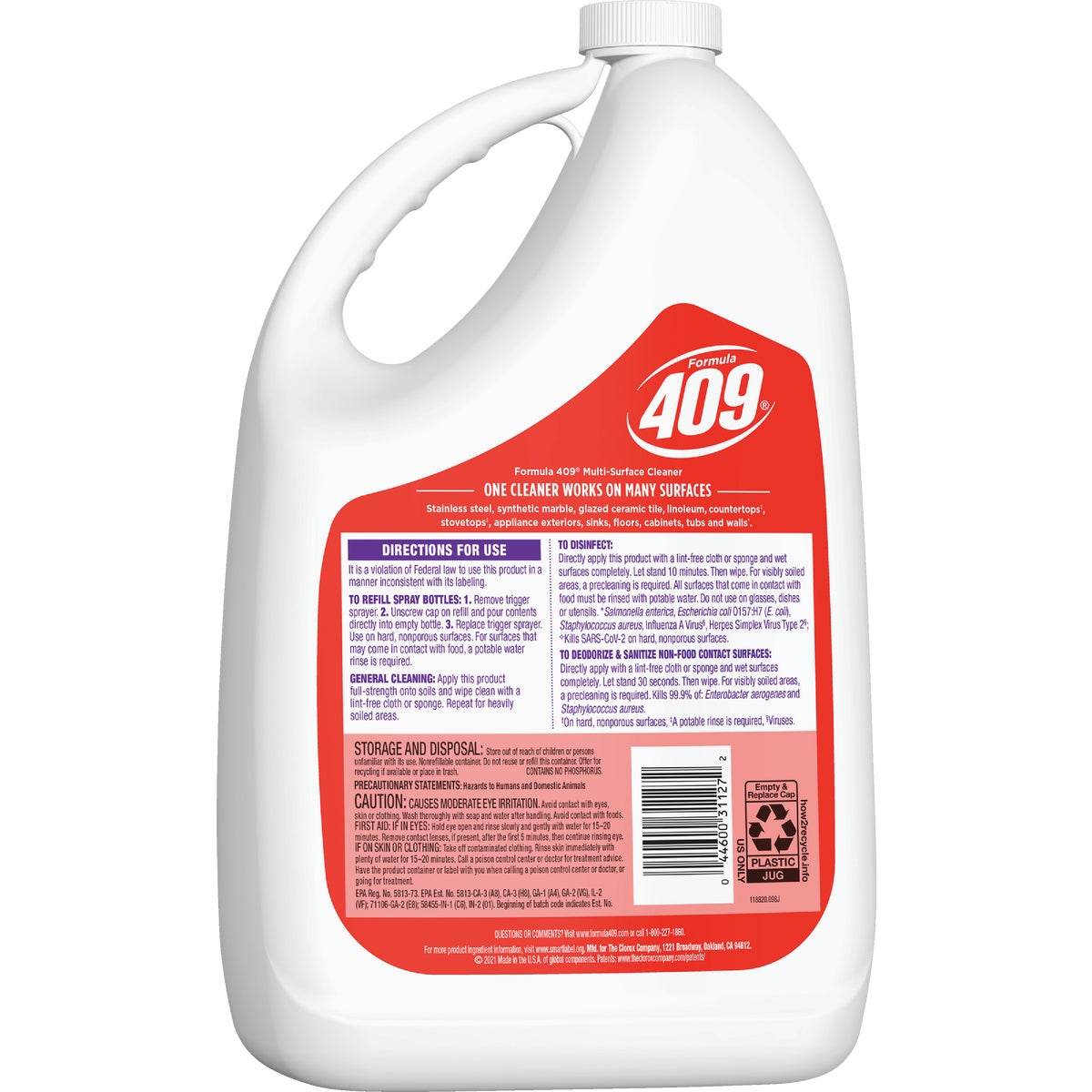 Formula 409 1 Gal. Commercial Strength Cleaner Degreaser Disinfectant Image 4