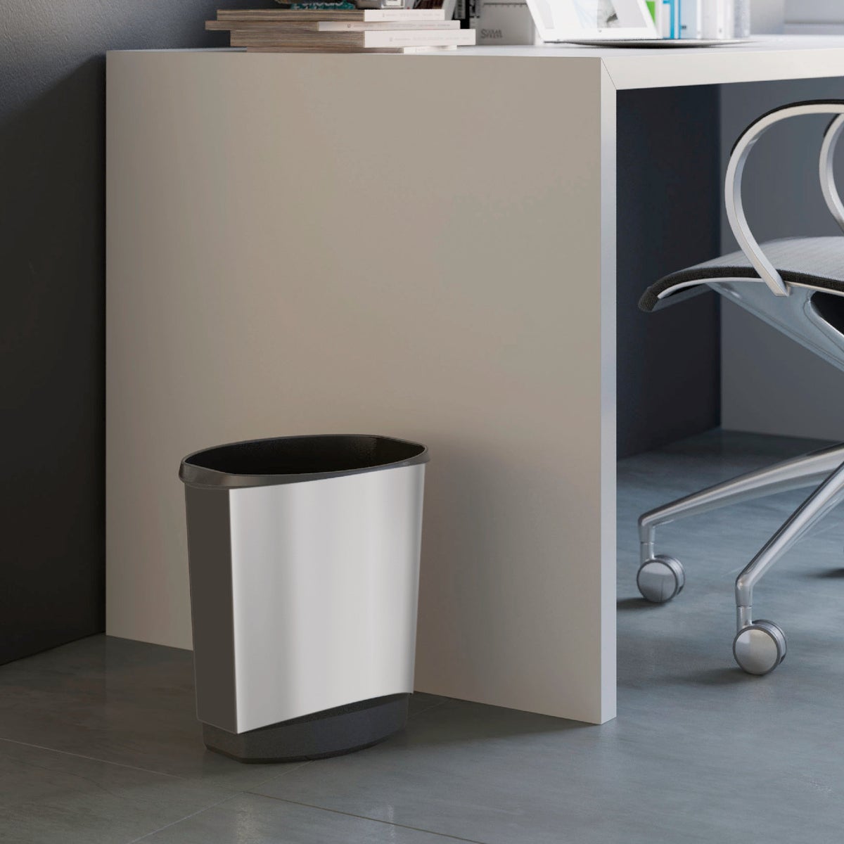 Curver Ovo Vanity 3.8 Gal. Wastebasket Image 2