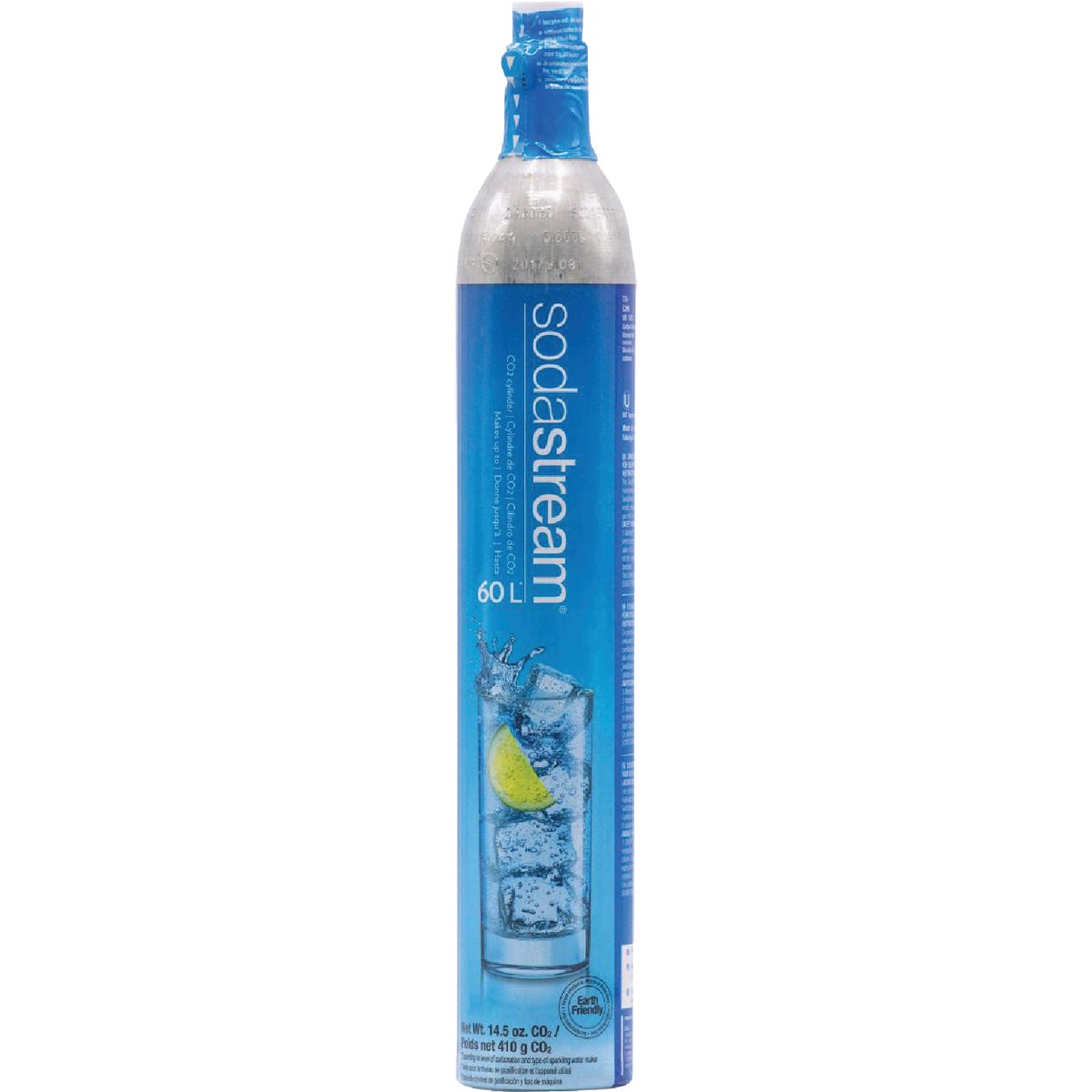 SodaStream Sparkling Beverage Maker 14.5 Oz. 60L CO2 Exchange Carbonator Cylinder