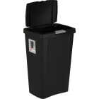 Sterilite 13 Gal. Black TouchTop Wastebasket Image 3