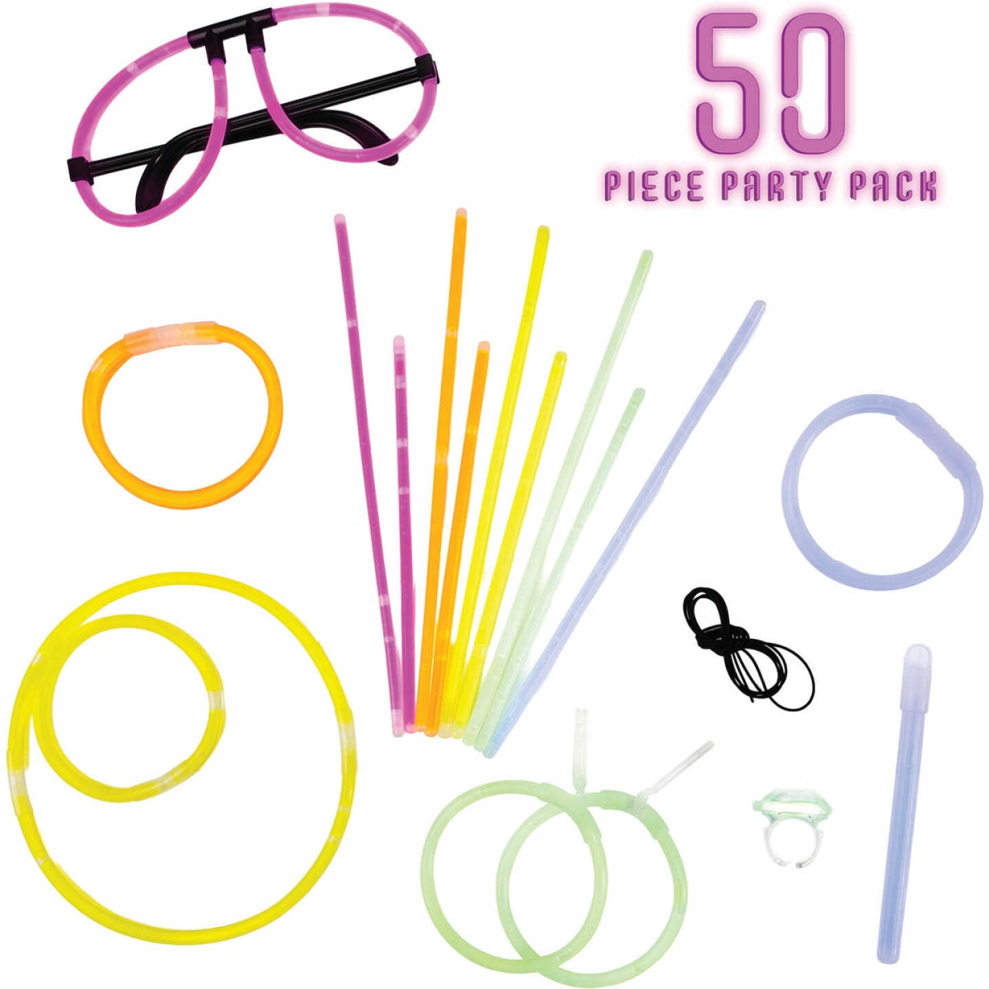 Snap And Glow Sticks Party Pack (50-Pack) Image 1