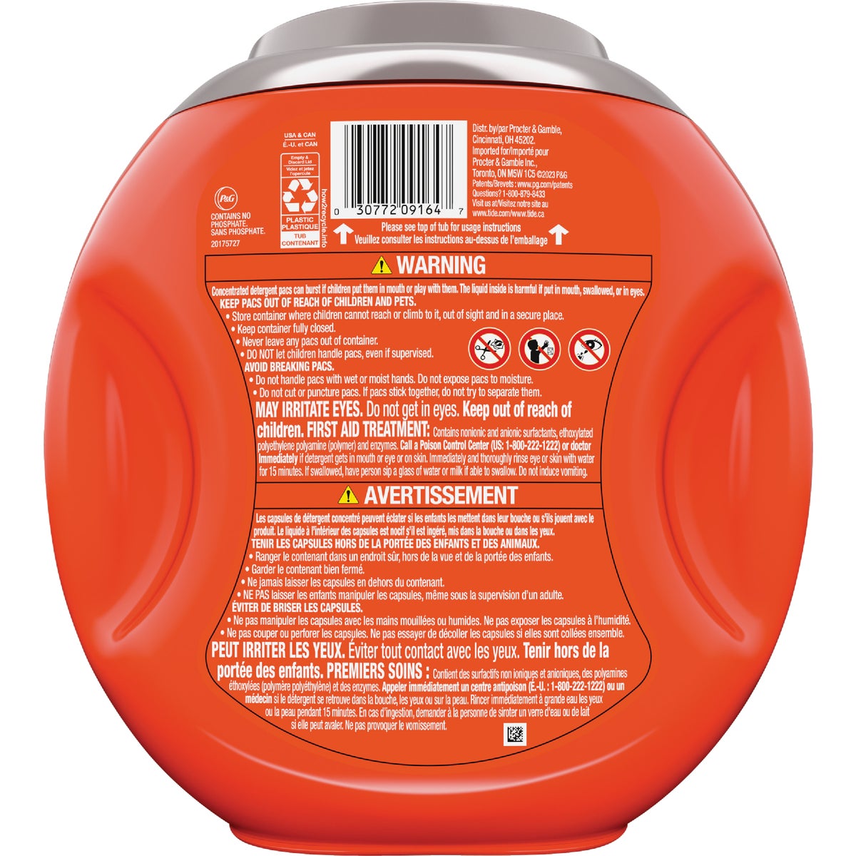 Tide Pods 4-In-1 Ultra Oxy Liquid Laundry Detergent Soap Pacs (57-Count) Image 3