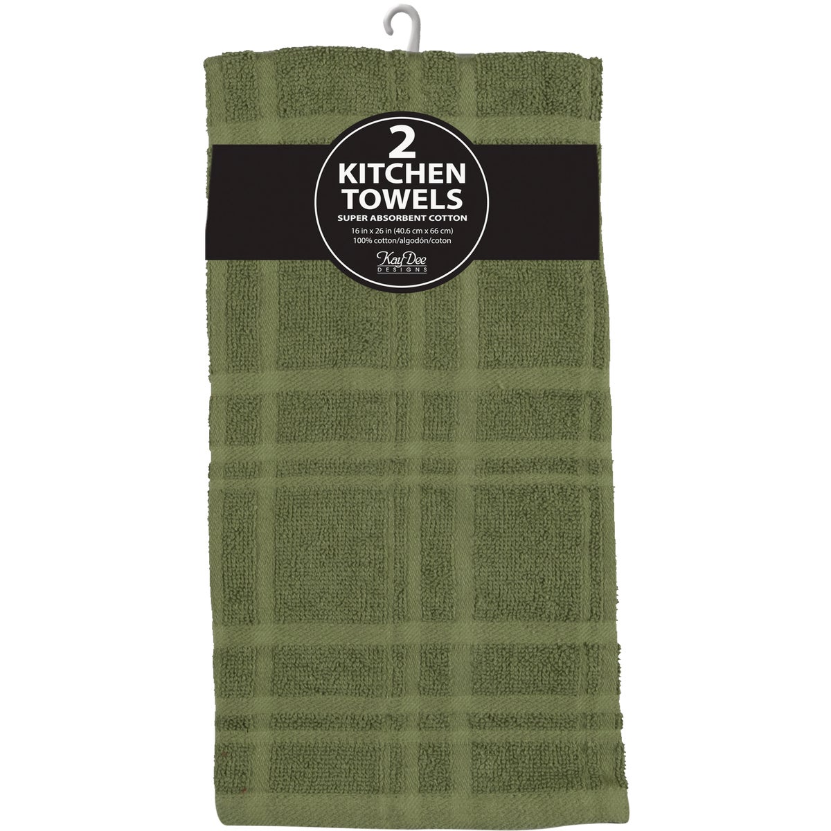 Kay Dee Designs Solid Meadow Terry Kitchen Towel (2-Pack) Image 2