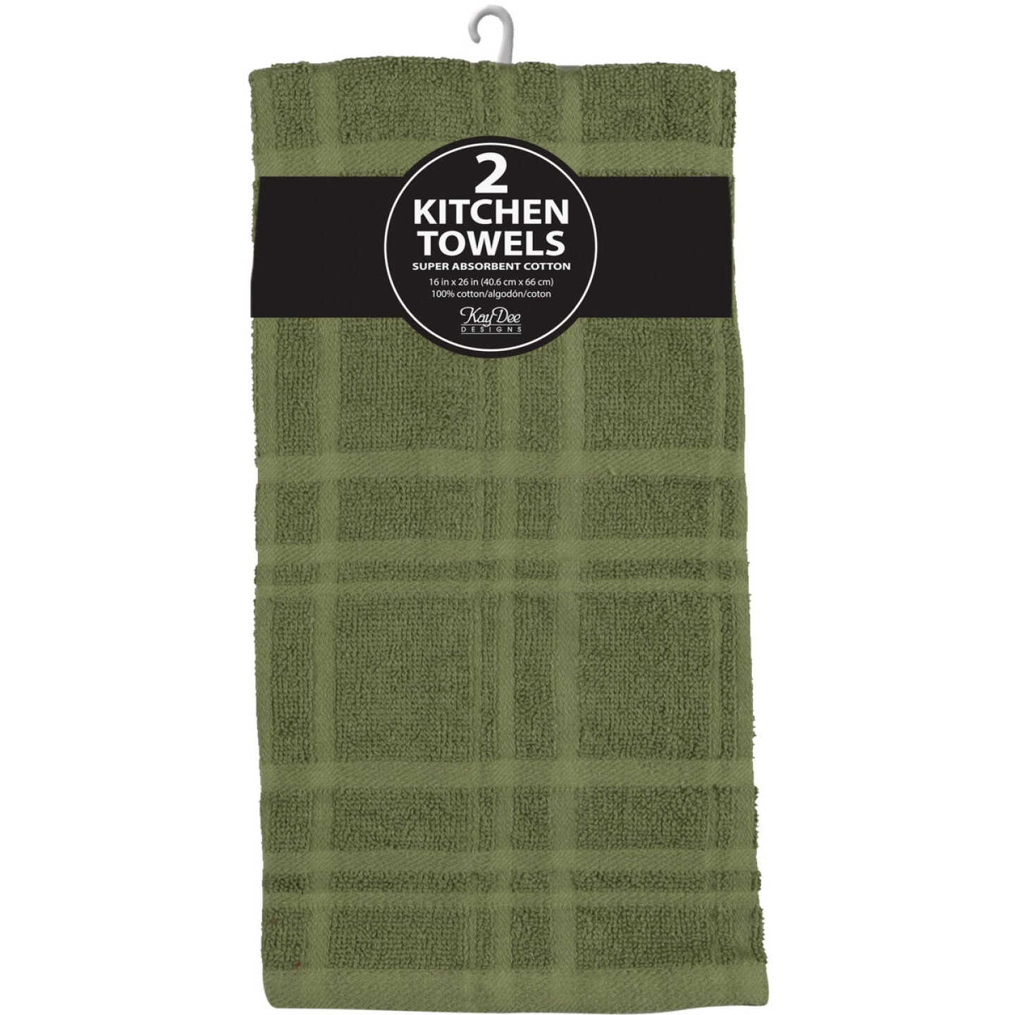 Kay Dee Designs Solid Meadow Terry Kitchen Towel (2-Pack) Image 2