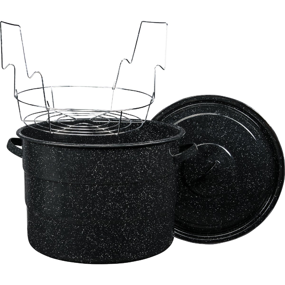GraniteWare 21 Qt. Black Canner With Jar Rack