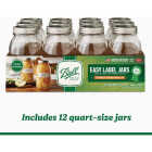 Ball 1 Qt. Easy-Label Regular Mouth Smooth-Sided Mason Jar (12-Count) Image 3
