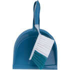 Blue Plastic Dust Pan & Brush Set Image 1