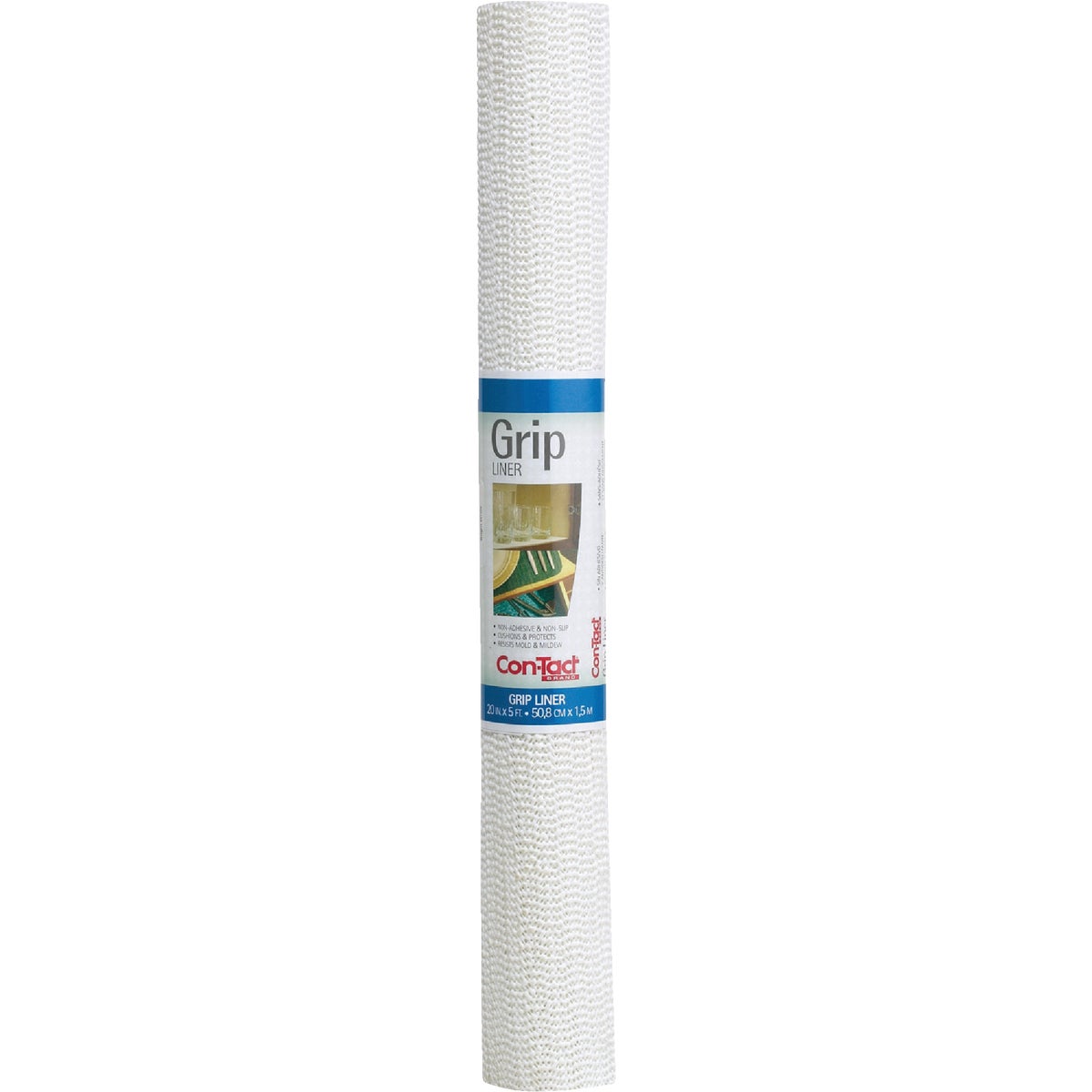 Con-Tact 20 In. x 5 Ft. White Beaded Grip Non-Adhesive Shelf Liner Image 2