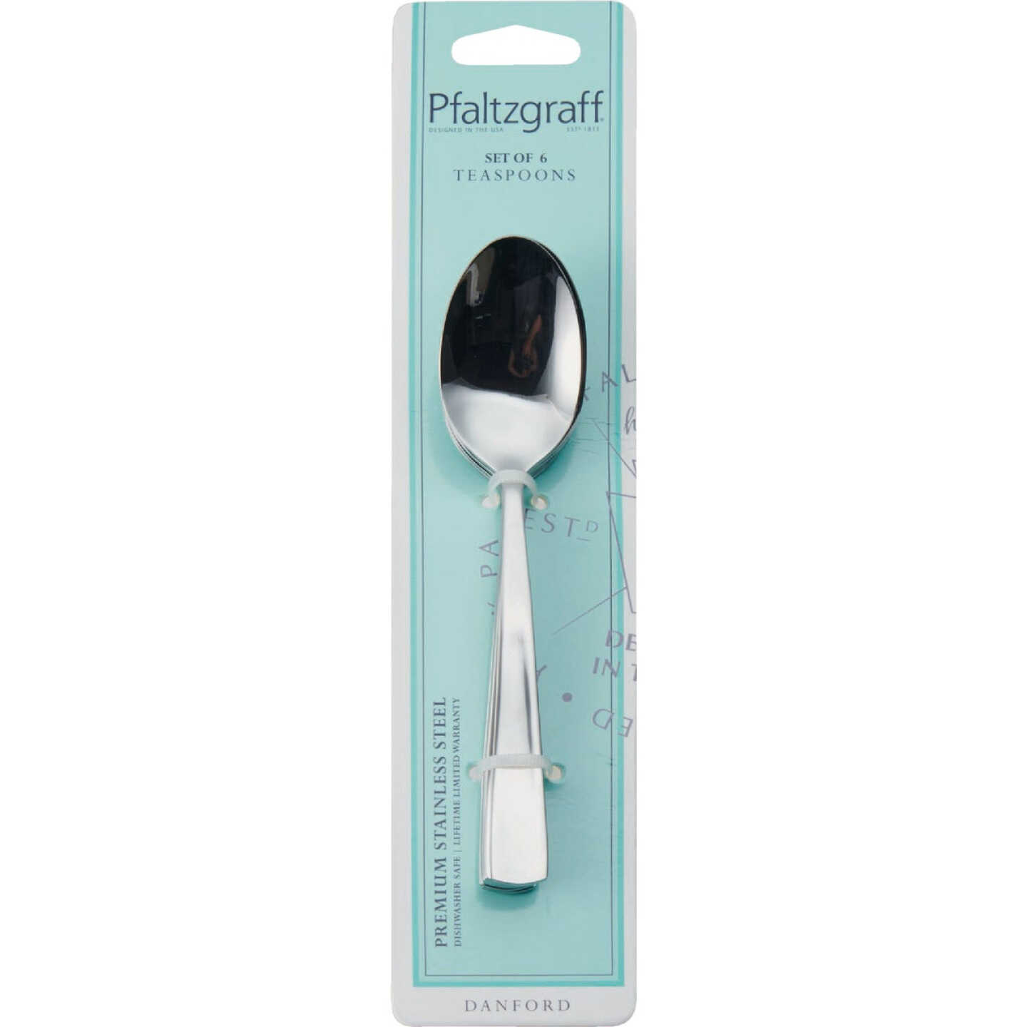 Pfaltzgraff Danford 18.0 Stainless Steel Teaspoon (6-Pack) Image 1