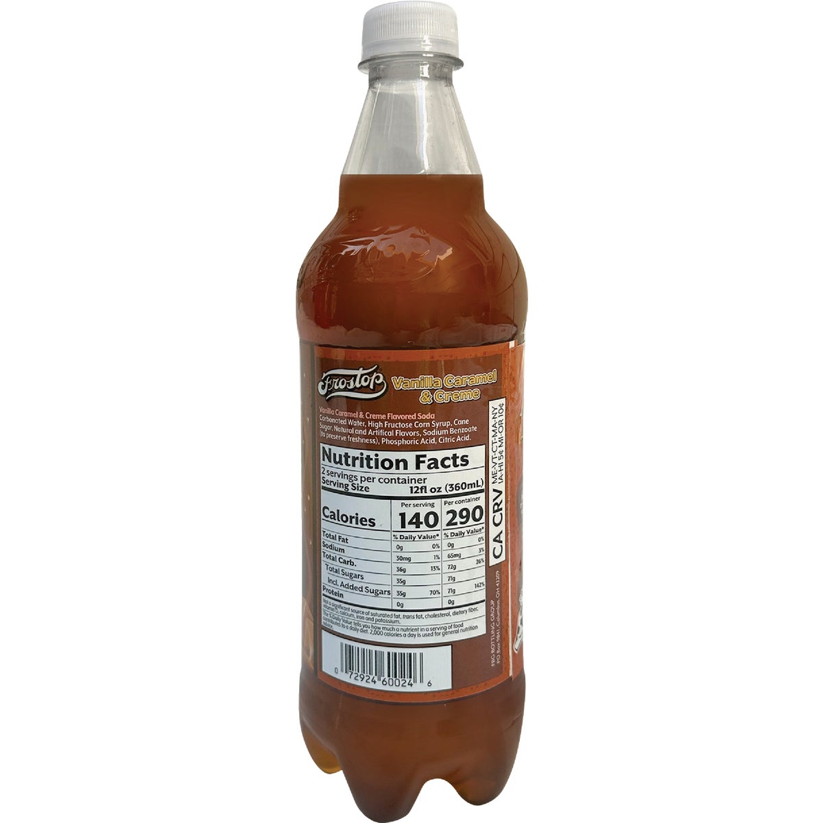 Frostop 24 Oz. Vanilla Caramel Cream Soda Image 2